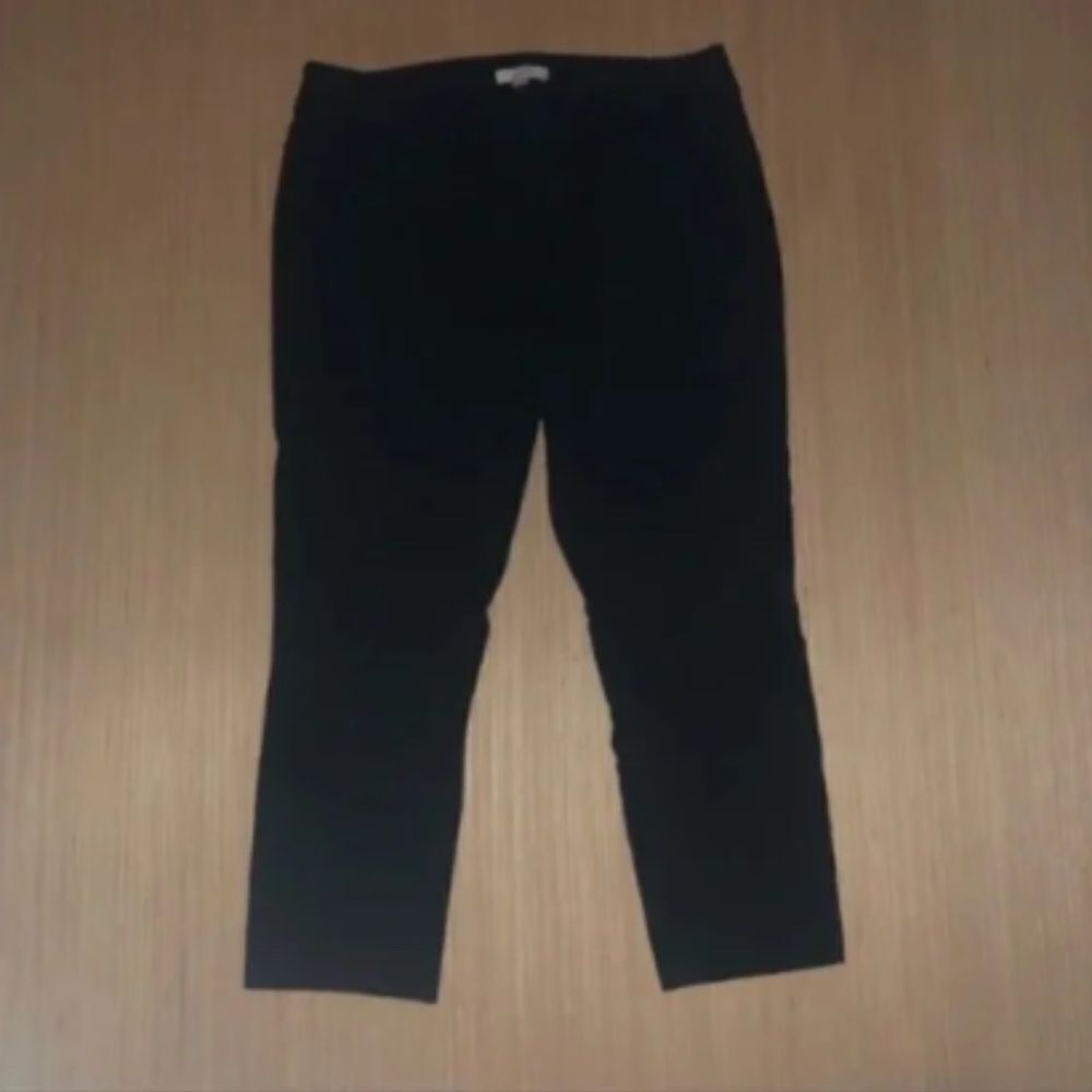 Loft Black Cropped Pixie Work Pants - Picture 3 of 8